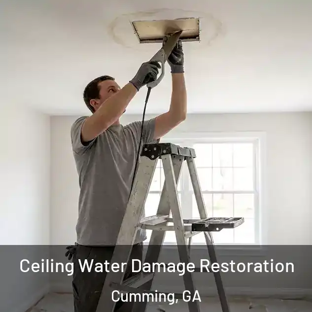  Ceiling Water Damage Restoration Cumming, GA