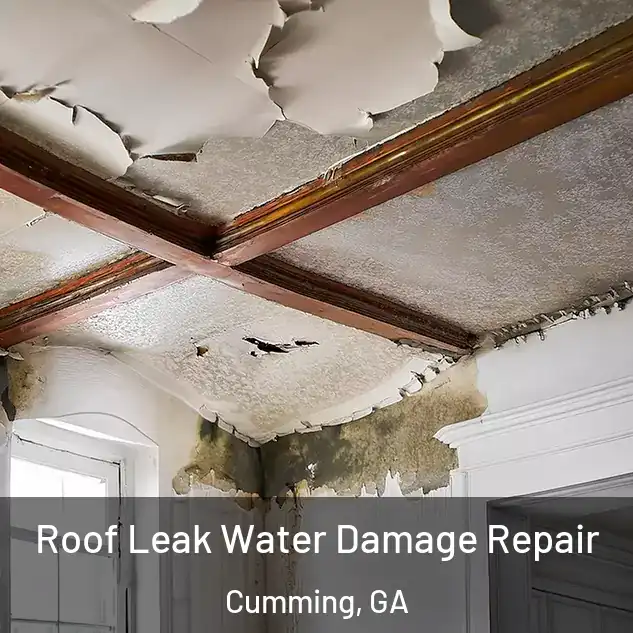  Roof Leak Water Damage Repair Cumming, GA